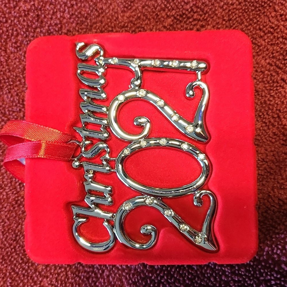 Christmas 2021 Ornament by Klikel ☆ NEW in box ☆ Silver ☆ Collectible Ornament